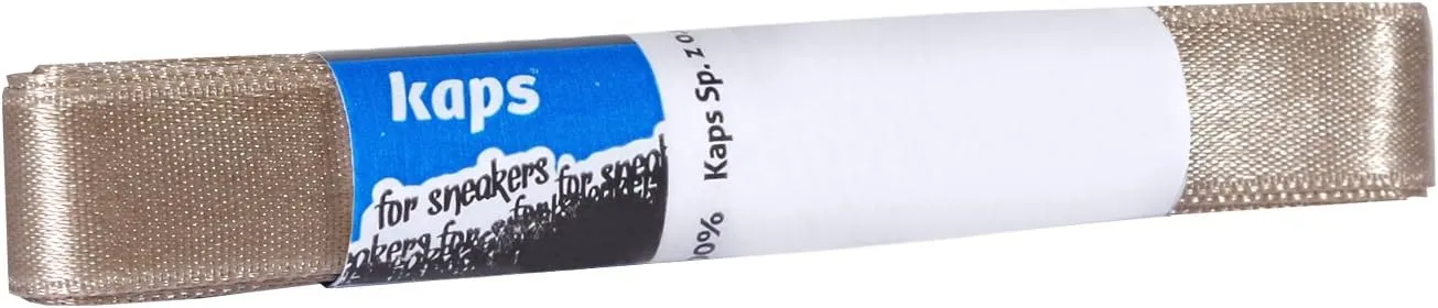 Kaps Satin Ribbon Shoe Laces for Sneakers Trainers Casual Shoes, Quality and Durable, Many Colours and Lenghts, 1 pair