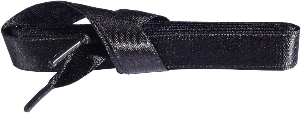 Kaps Satin Ribbon Shoe Laces for Sneakers Trainers Casual Shoes, Quality and Durable, Many Colours and Lenghts, 1 pair