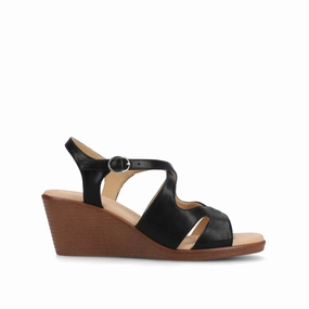Weekend Plans KEDZIEII ANKLE STRAP WEDGE SANDALS