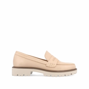 KENLY LOAFER FLATS IN FAUX SUEDE Breathable Casual Shoes Understated Detail
