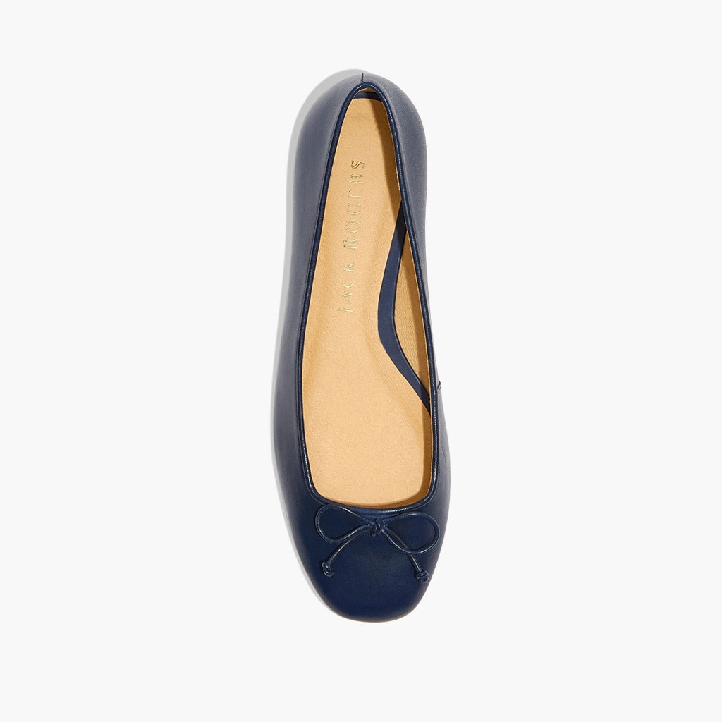 Kenlyn Leather Ballet Flat Practical Shoes