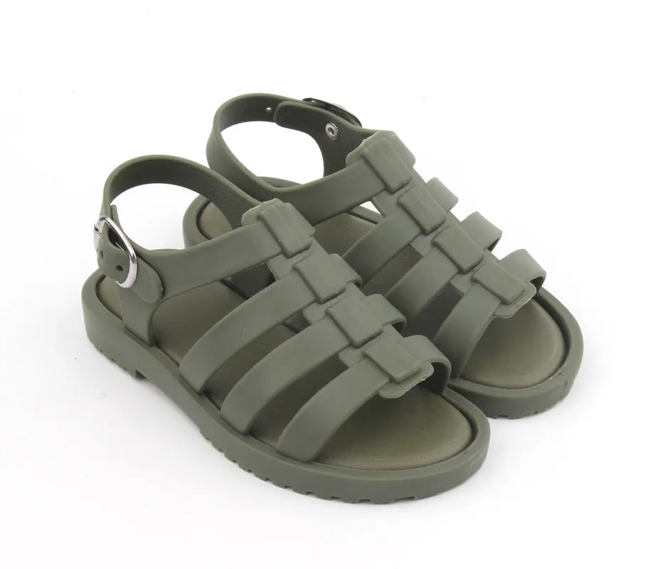 Khaki Jelly Sandals