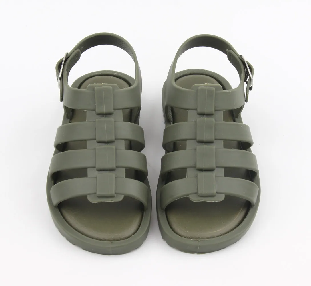 Khaki Jelly Sandals