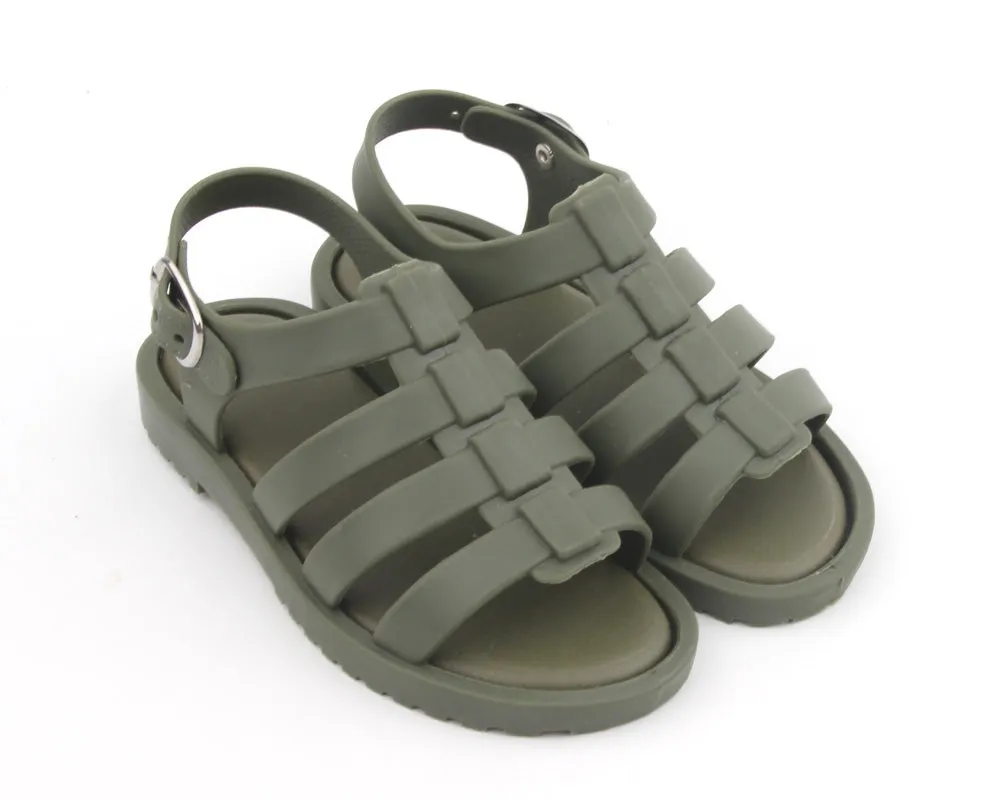 Khaki Jelly Sandals