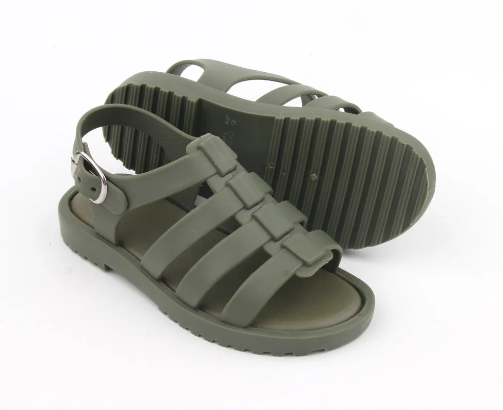 Khaki Jelly Sandals