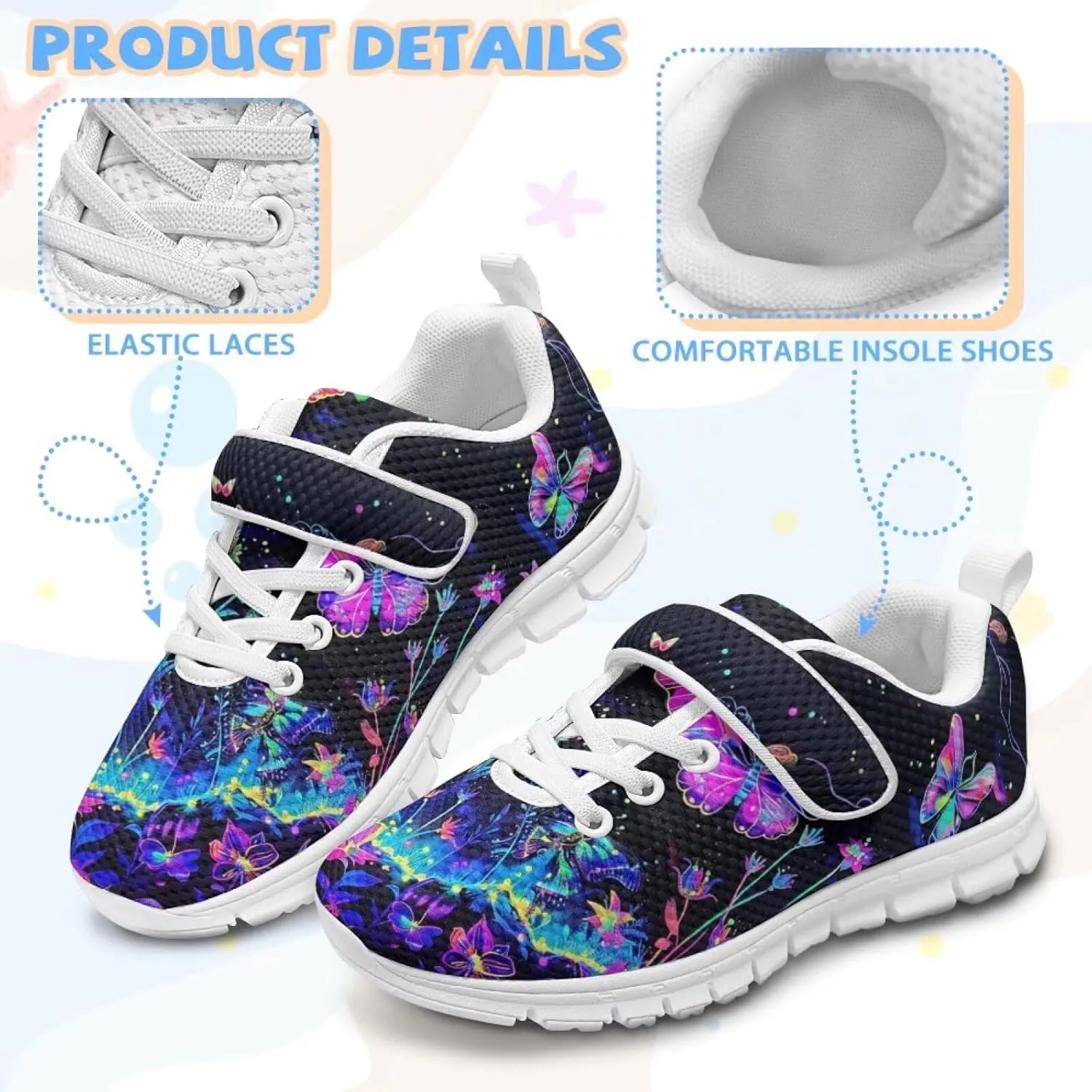 Kids Slip On Shoes for Girls Boys Active Trainers Running Sneaker