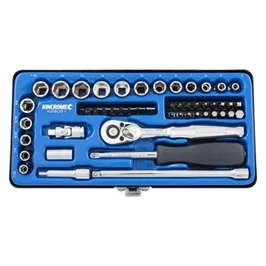 Kincrome 50 Piece 1/4" Drive Metric and Imperial Socket Set