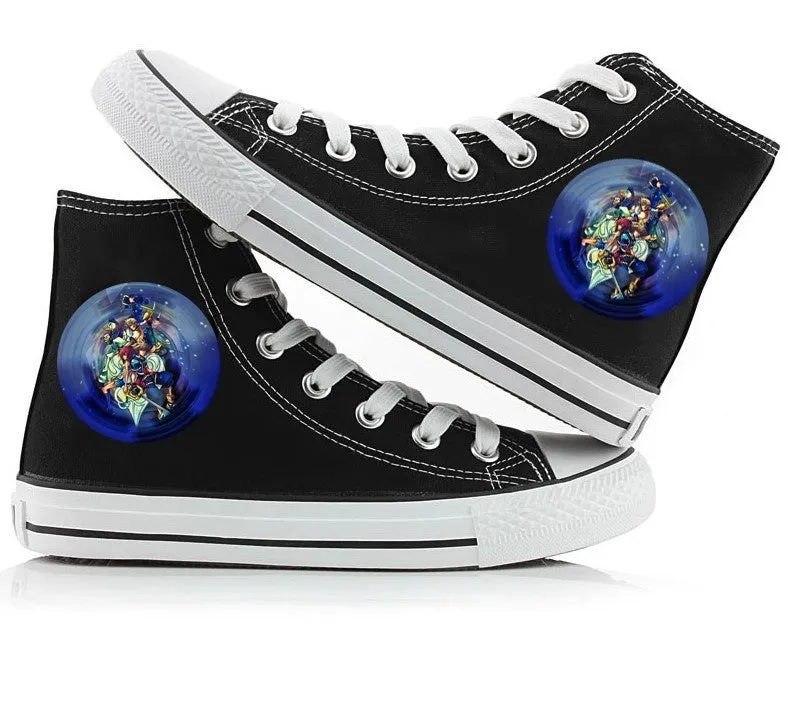 Kingdom Hearts Sora High Top Canvas Shoes Sneakers Kingdom Hearts Gifts