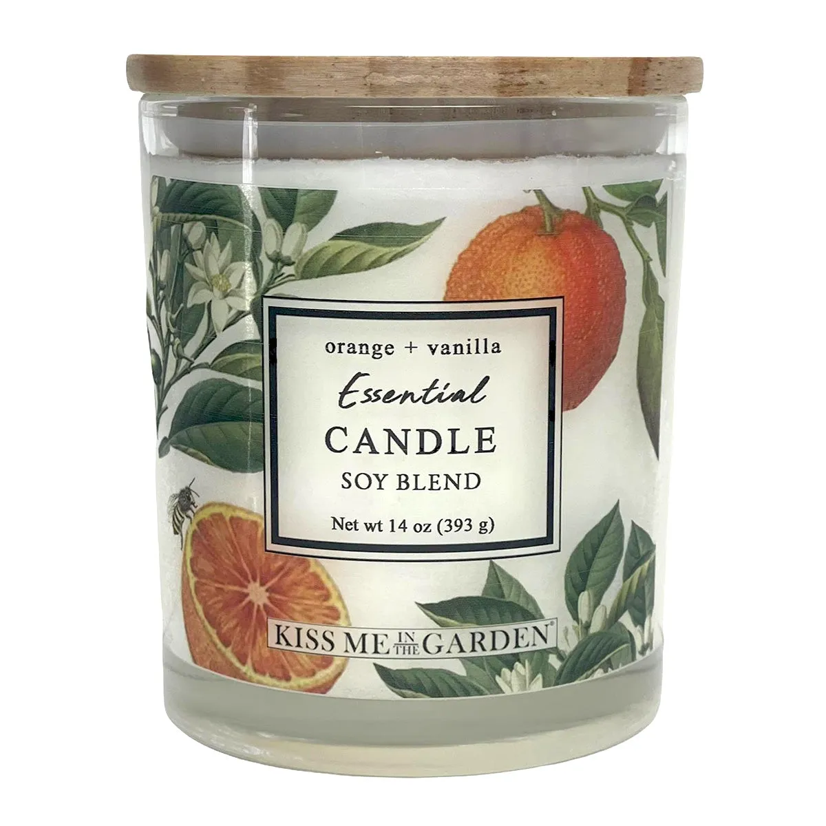 KISS ME IN THE GARDEN ORANGE VANILLA SOY CANDLE 14 OUNCE
