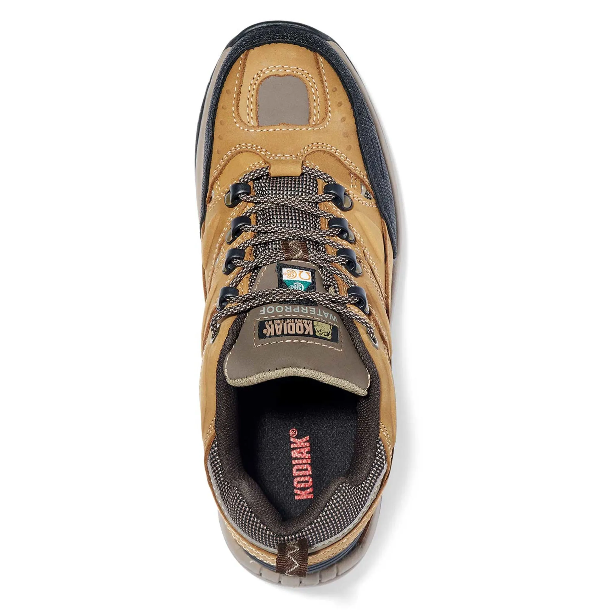 Kodiak Men's Buckeye Hiker Safety Work Shoes - Waterproof Full Grain Leather, Steel Toe & Plate, CSA Approved for Ultimate Protection | Sizes 7-14