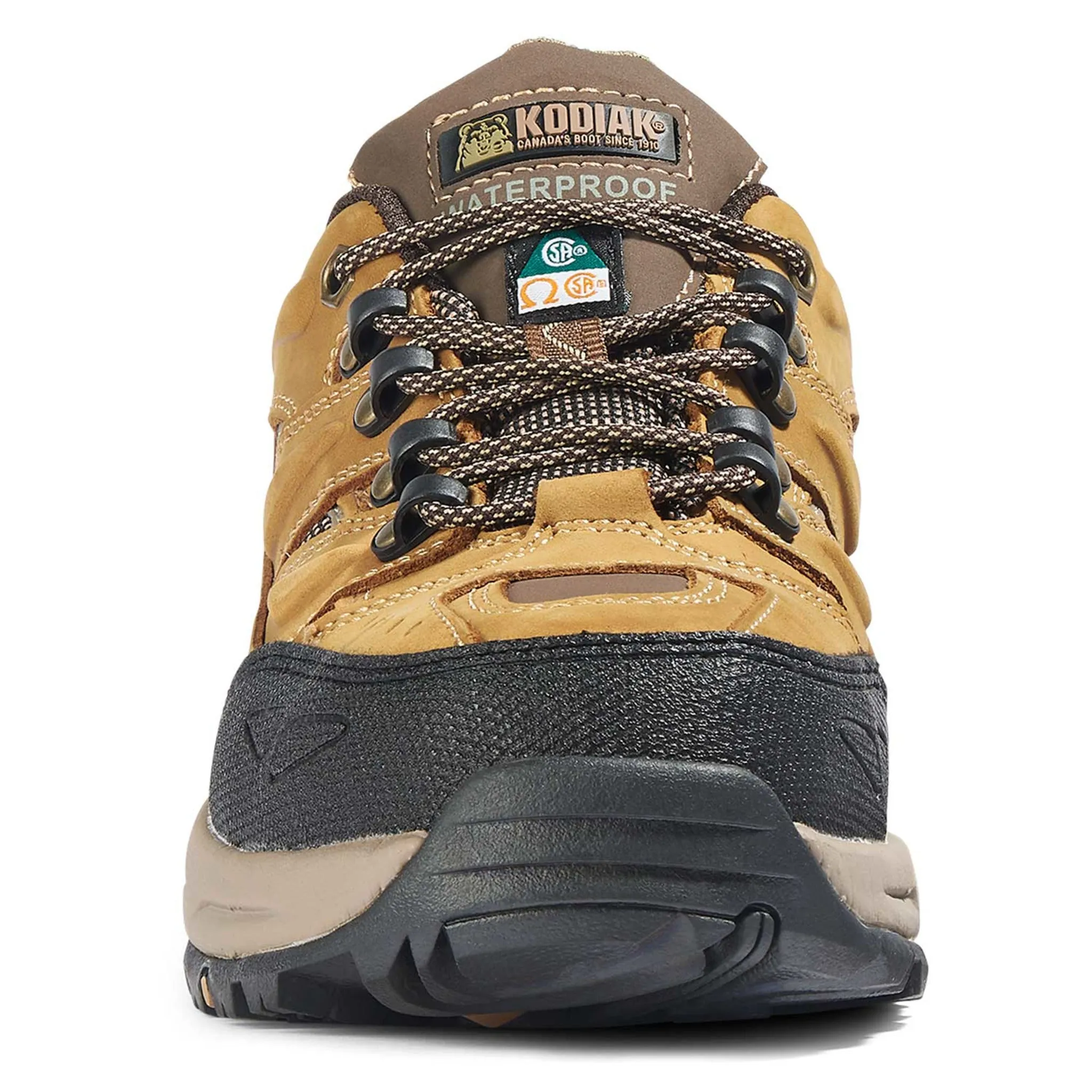 Kodiak Men's Buckeye Hiker Safety Work Shoes - Waterproof Full Grain Leather, Steel Toe & Plate, CSA Approved for Ultimate Protection | Sizes 7-14