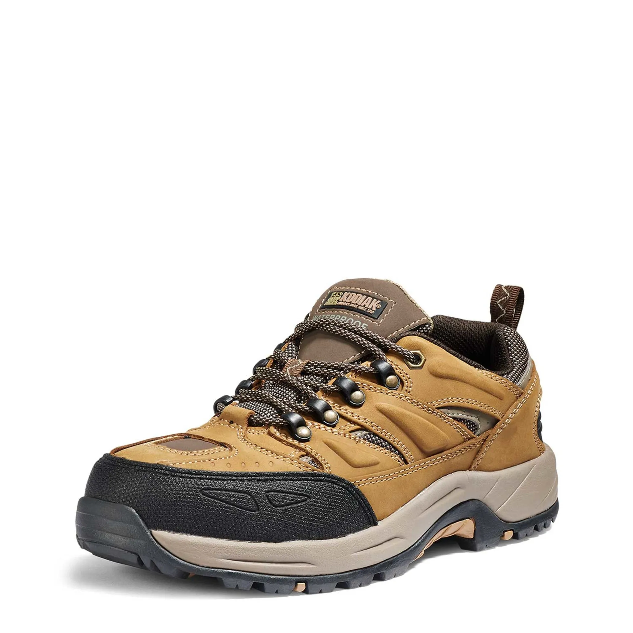 Kodiak Men's Buckeye Hiker Safety Work Shoes - Waterproof Full Grain Leather, Steel Toe & Plate, CSA Approved for Ultimate Protection | Sizes 7-14