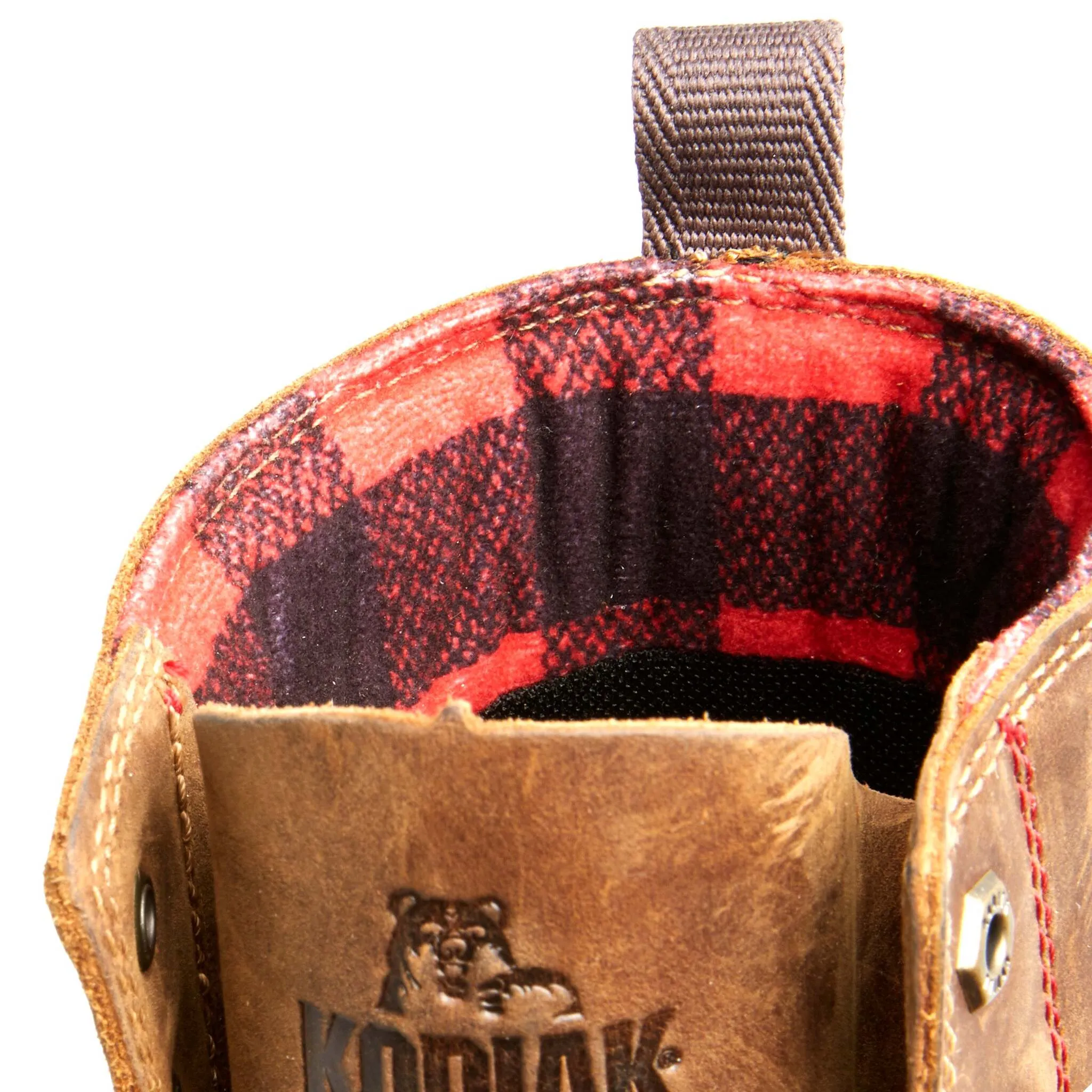 Kodiak Men's McKinney 8" Safety Work Boots – Waterproof Full Grain Leather, 200g Thinsulate, Composite Toe & Plate, Oil Resistant | Sizes 7-15
