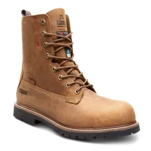 Kodiak Men's McKinney 8" Safety Work Boots – Waterproof Full Grain Leather, 200g Thinsulate, Composite Toe & Plate, Oil Resistant | Sizes 7-15