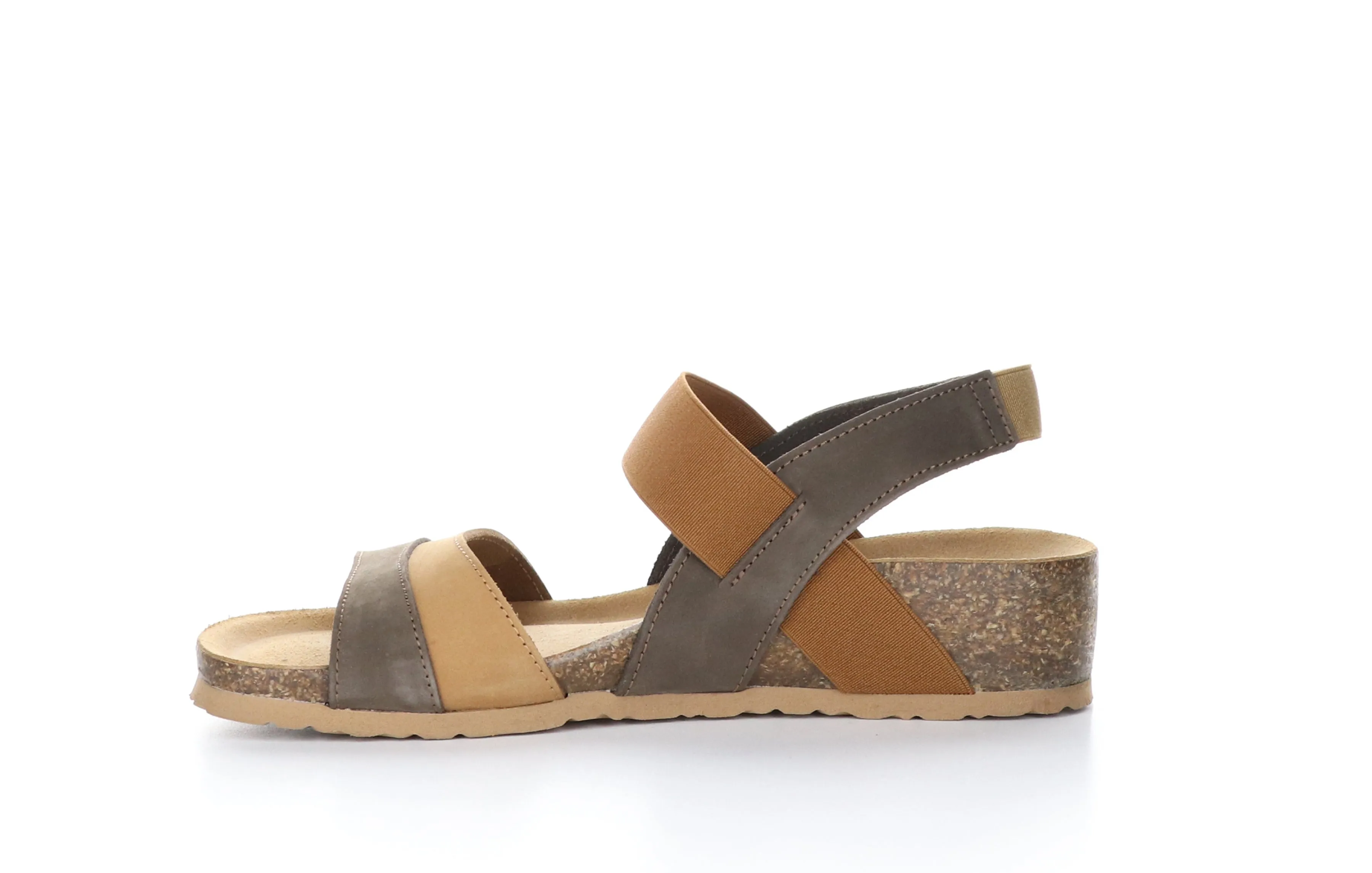 LABOS Multi Dark Brown Sling-Back Sandals