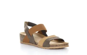 LABOS Multi Dark Brown Sling-Back Sandals