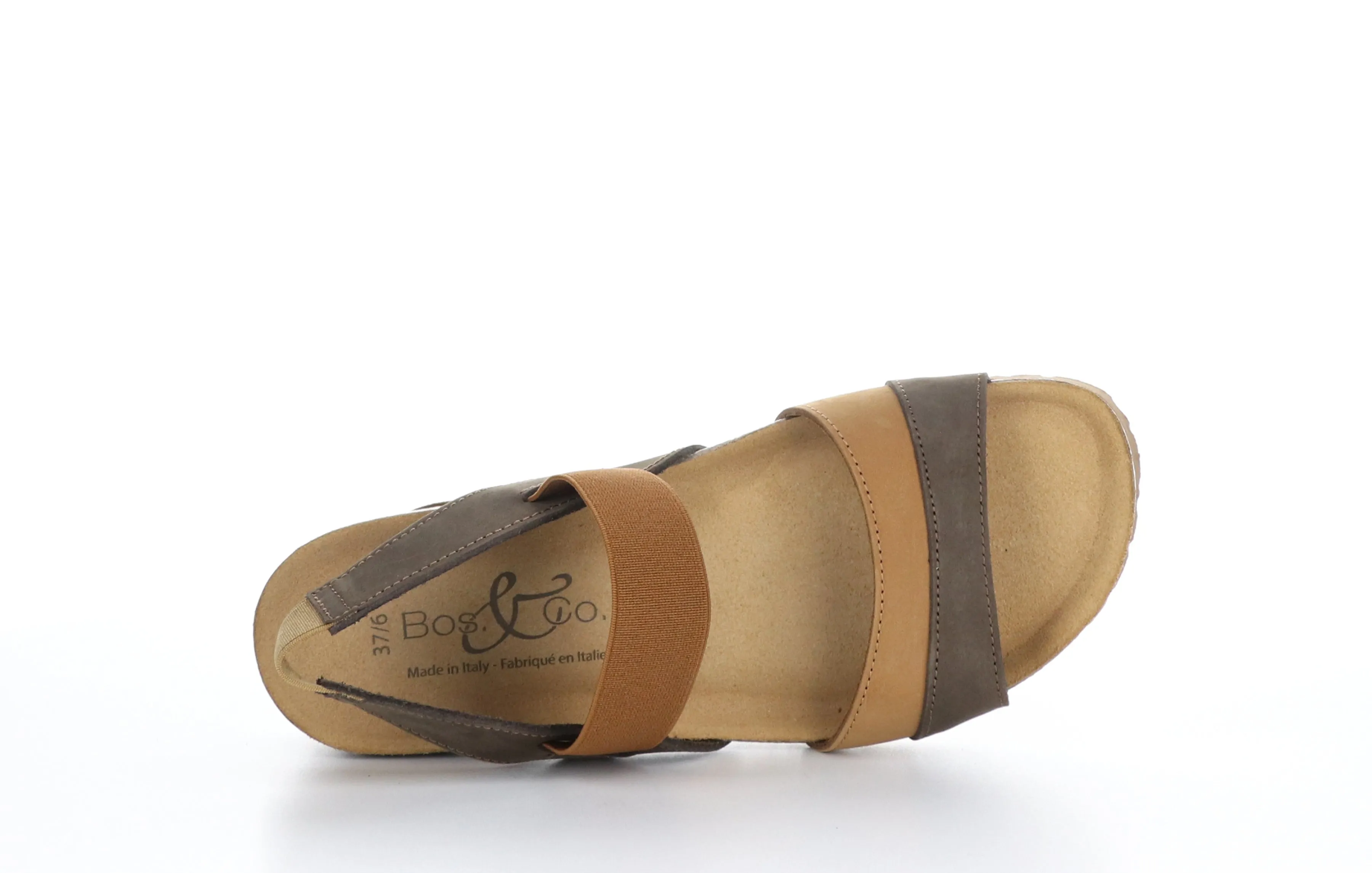 LABOS Multi Dark Brown Sling-Back Sandals