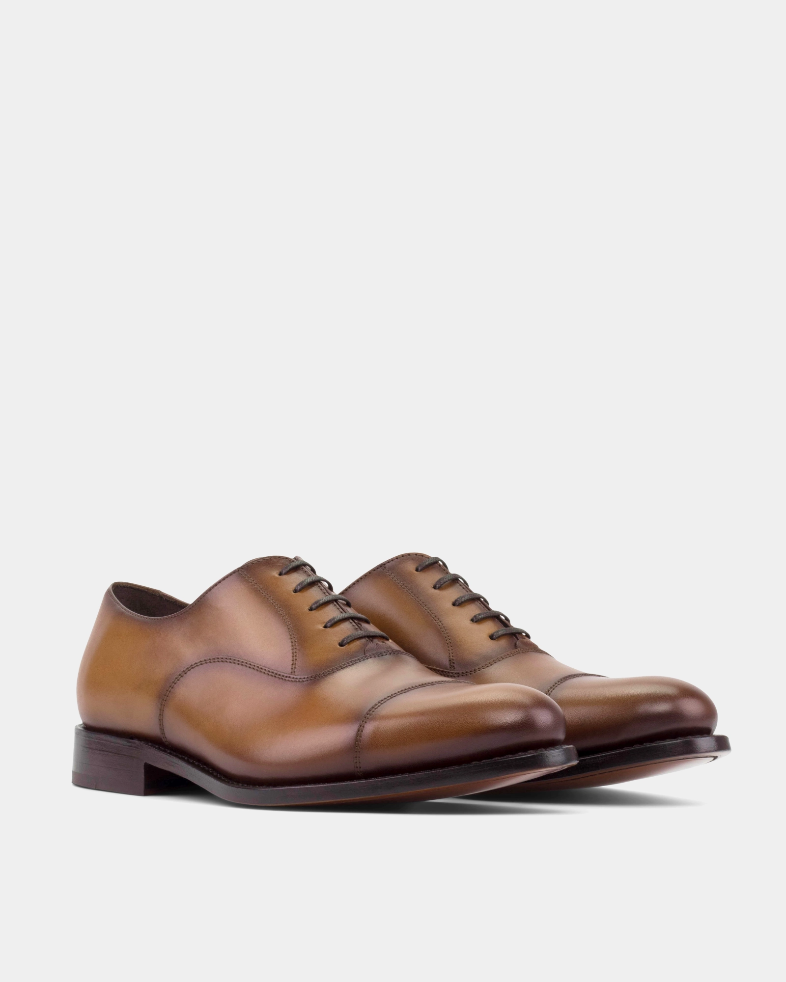 Crisp Fit Ashford Tobacco Cap Toe Oxford - 675
