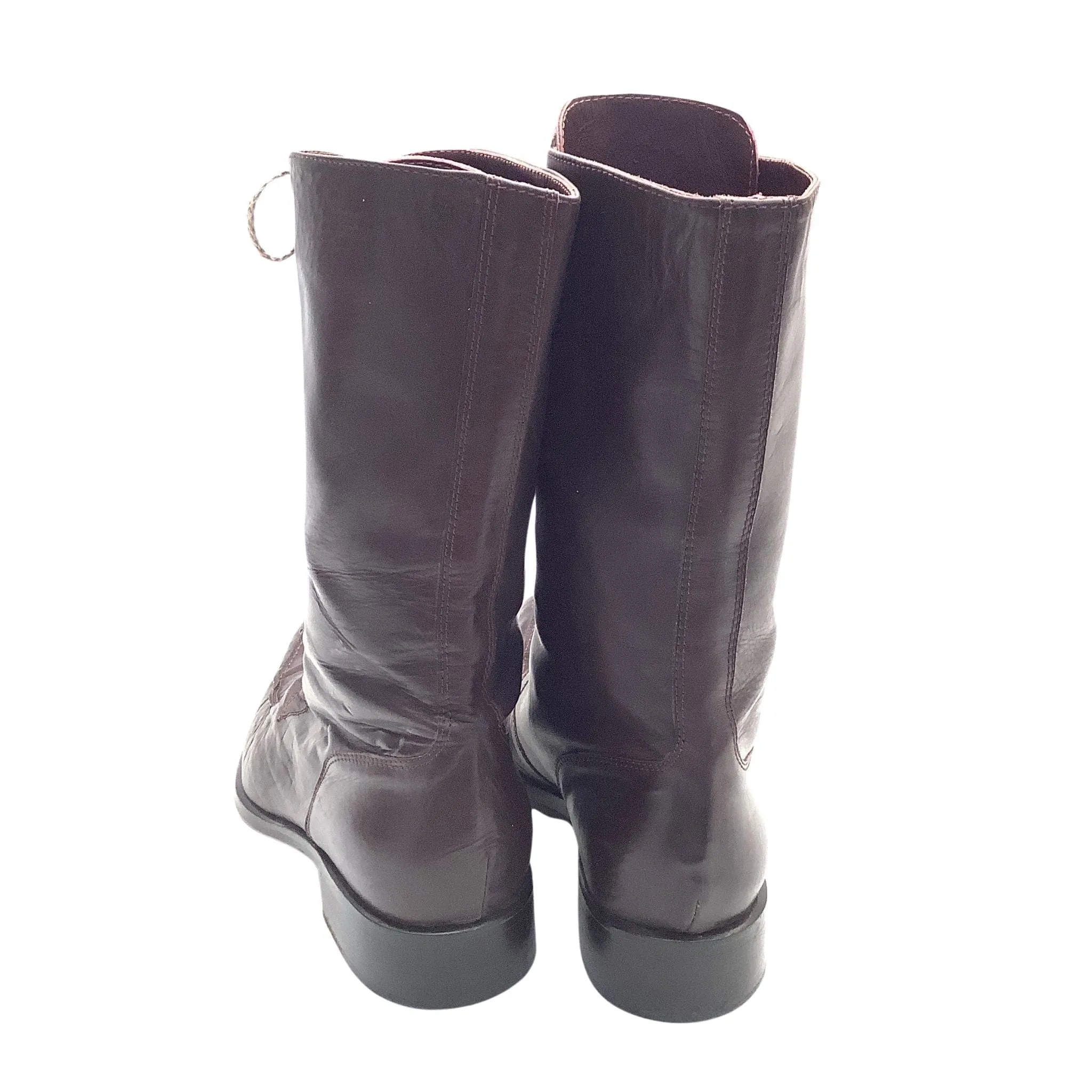Laced Mid Calf Boots