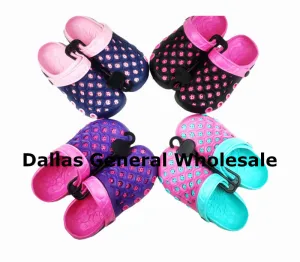 Ladies Croc Like Slip On Sandals Wholesale