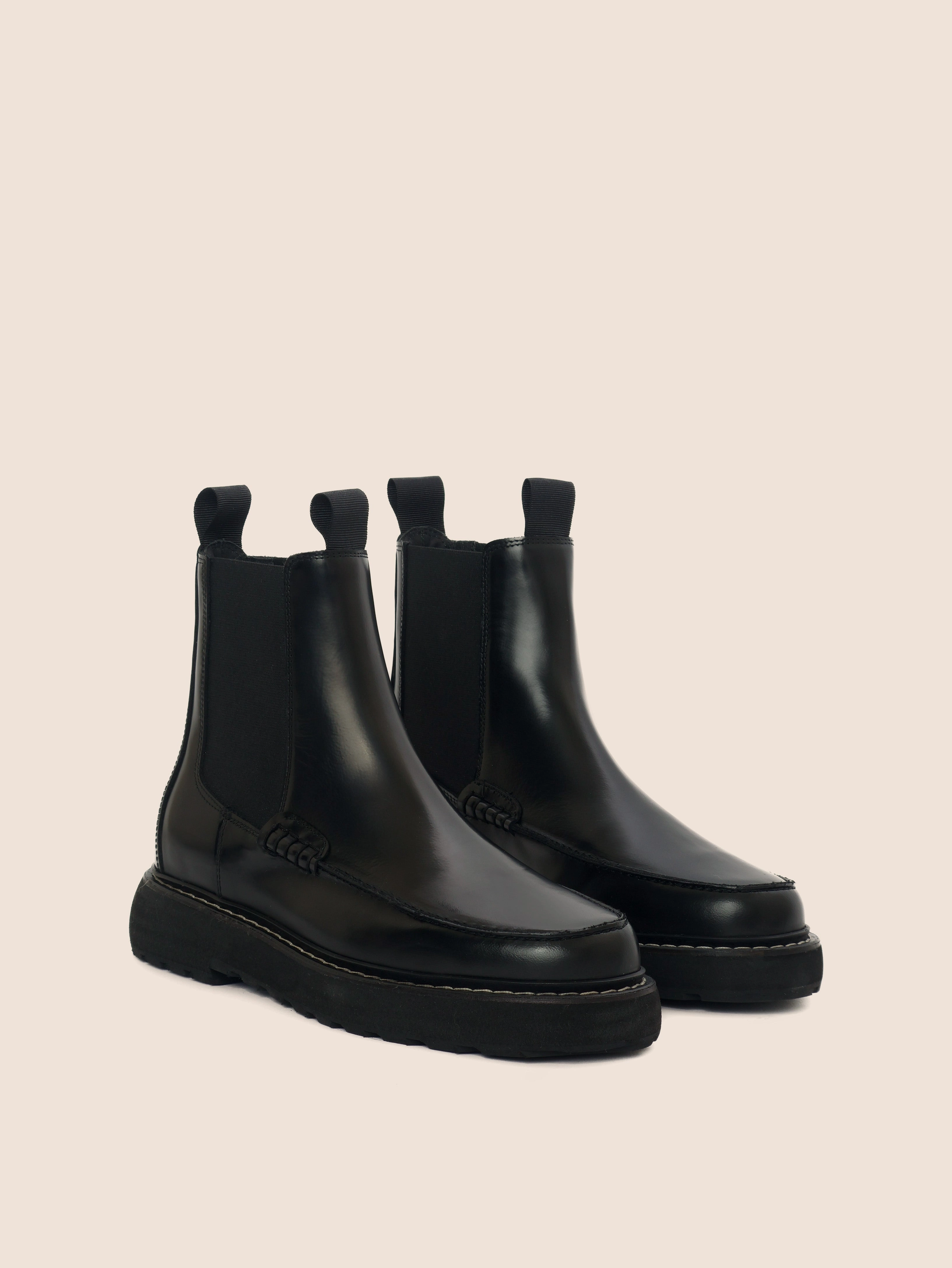synthetic material Cozy Footwear Lagoa Black Brushed Unlined Boot