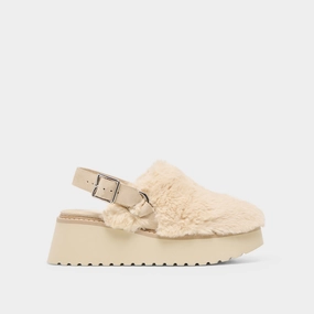 LANSY FLATS NATURAL PLUSH Sling Back