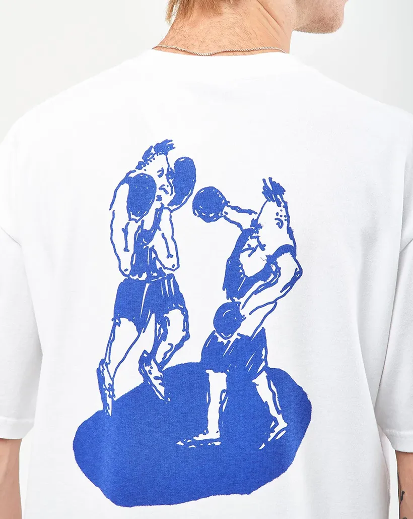 Last Resort AB x Julian Smith Boxers Shirt - White/Dirty Blue