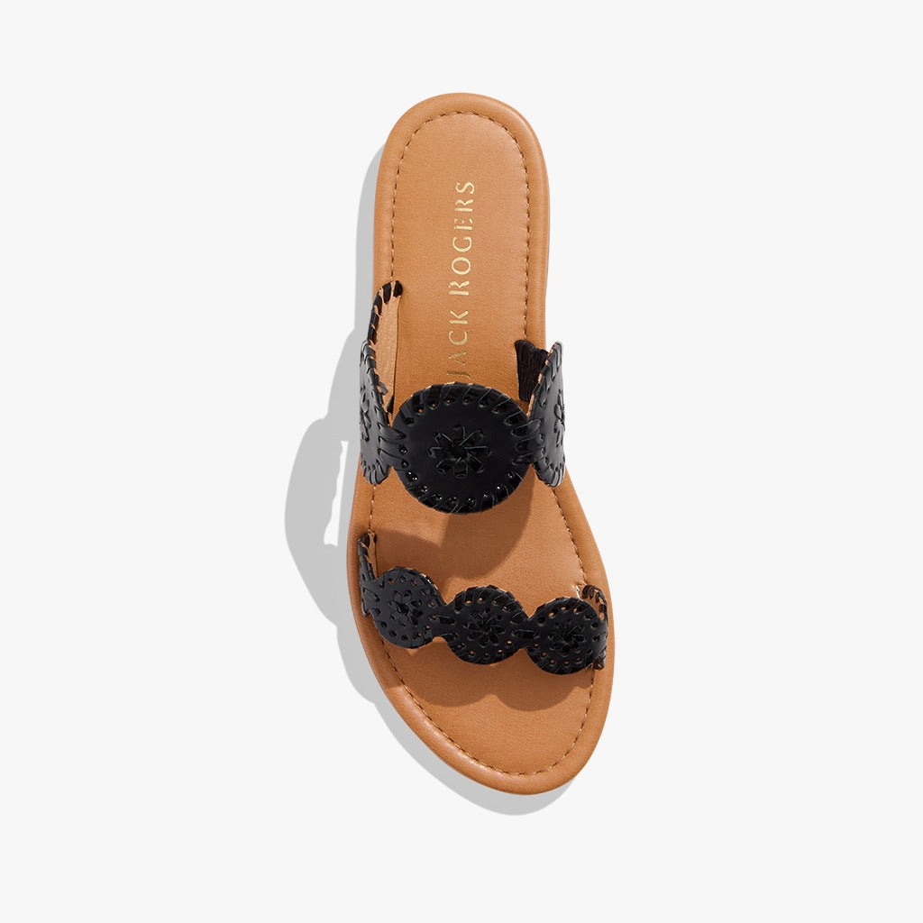 Lauren II Leather Slide Sandal Air Friendly Sun-Ready