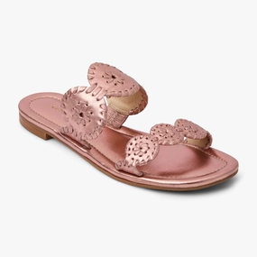 Lauren II Leather Slide Sandal Non Slip Traction