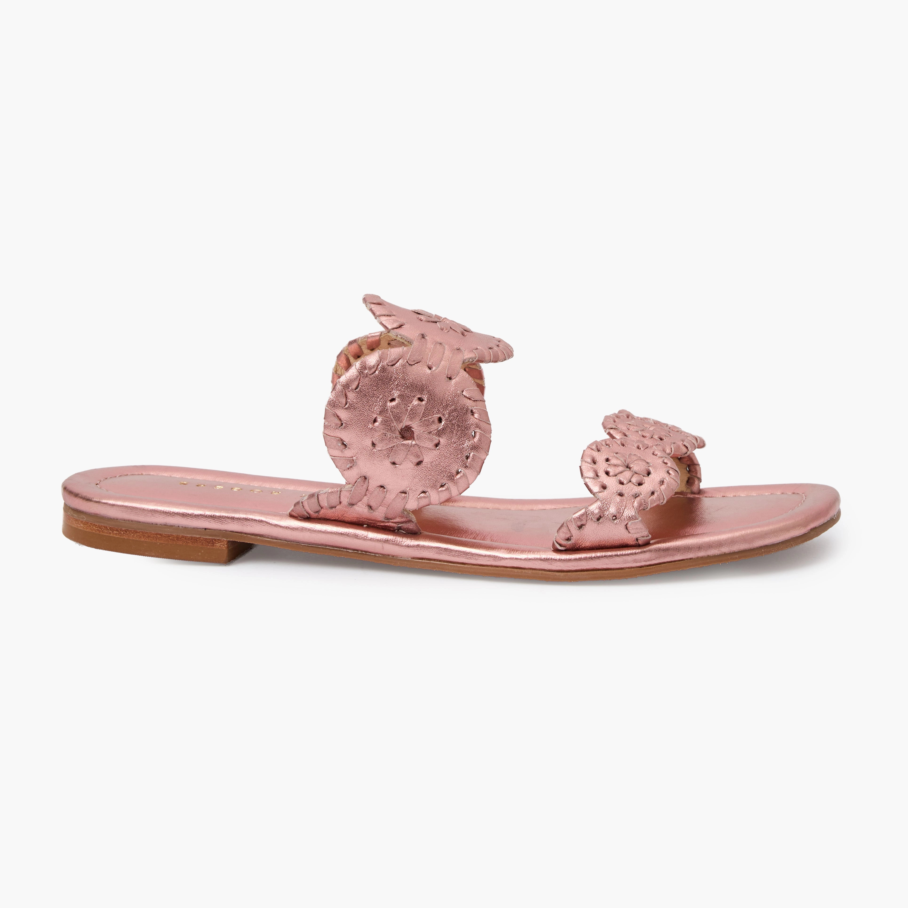 Functional Fit Lauren II Leather Slide Sandal
