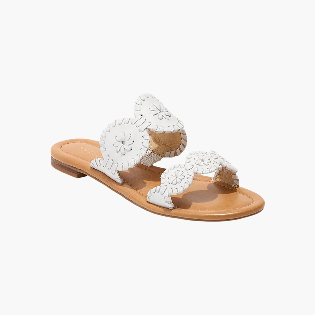 Lauren II Leather Slide Sandal Cushioned Comfort foam