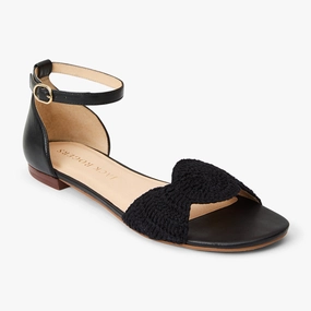 Strap Vacation Flip-flops Laurin Crochet Ankle Strap Sandal