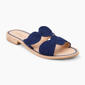 Wide Straps Multi Density Laurin Crochet Flat Sandal