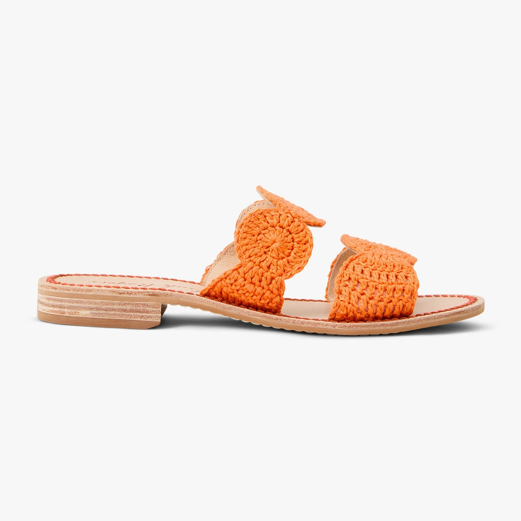 Laurin Crochet Flat Sandal Easy-to-Wear Shoes High Heel