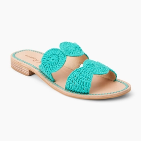 festival look Laurin Crochet Flat Sandal