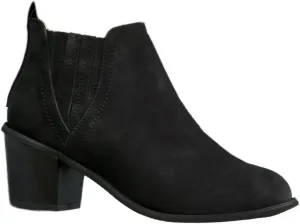 Lausiuoe Ankle Boots For Women Dressy Chunky Heel Booties Western Shoes Wide Width Pointed Toe Side Zipper Short Boots
