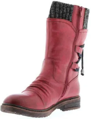 Lausiuoe Boots For Women Low Heel Sexy Western Cowboy Pointed Toe Knee High Cowgirl Wide Calf Fashion Chunky Booties