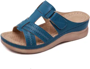 Lausiuoe Comfortable Orthopedic Sandals For Women Dressy Summer Walking Orthotic Flip Flops For Flat Feet with Arch Support