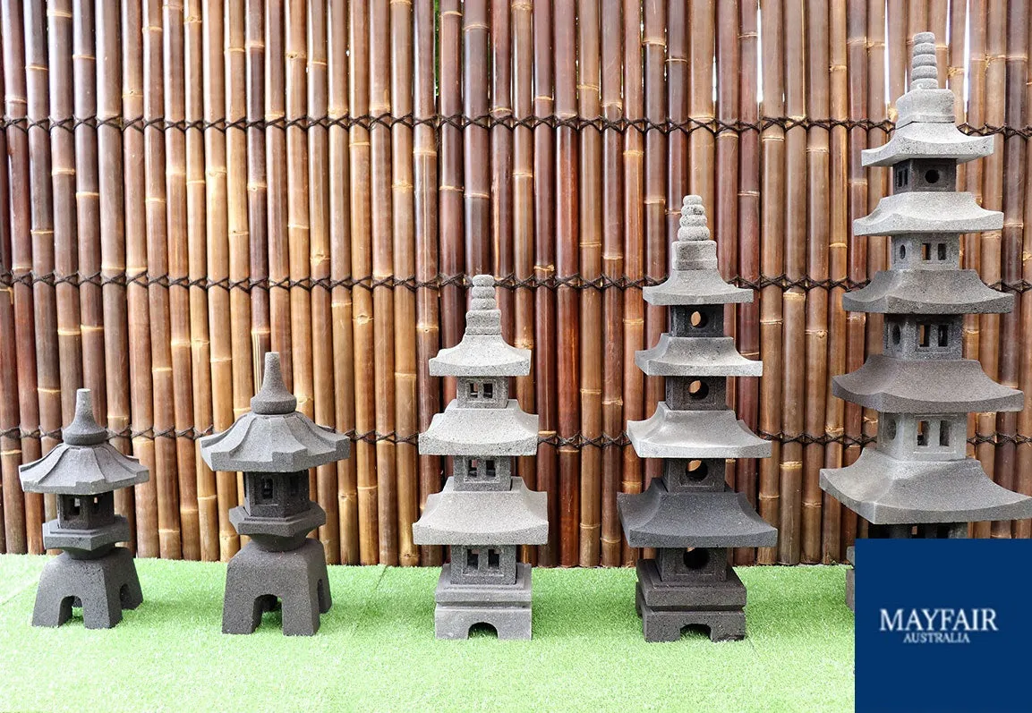Lava Stone Lantern Small 72cm H