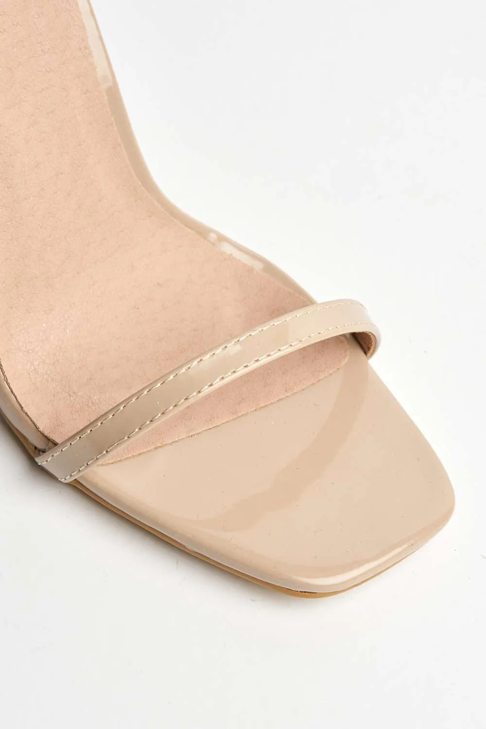 Lavz Ankle Strap Heels in Nude