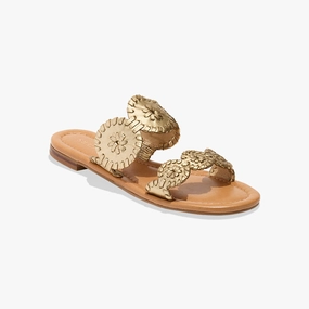 Enhanced Lateral Support Lauren II Leather Slide Sandal