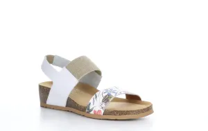 LAZIO White Sling-Back Sandals