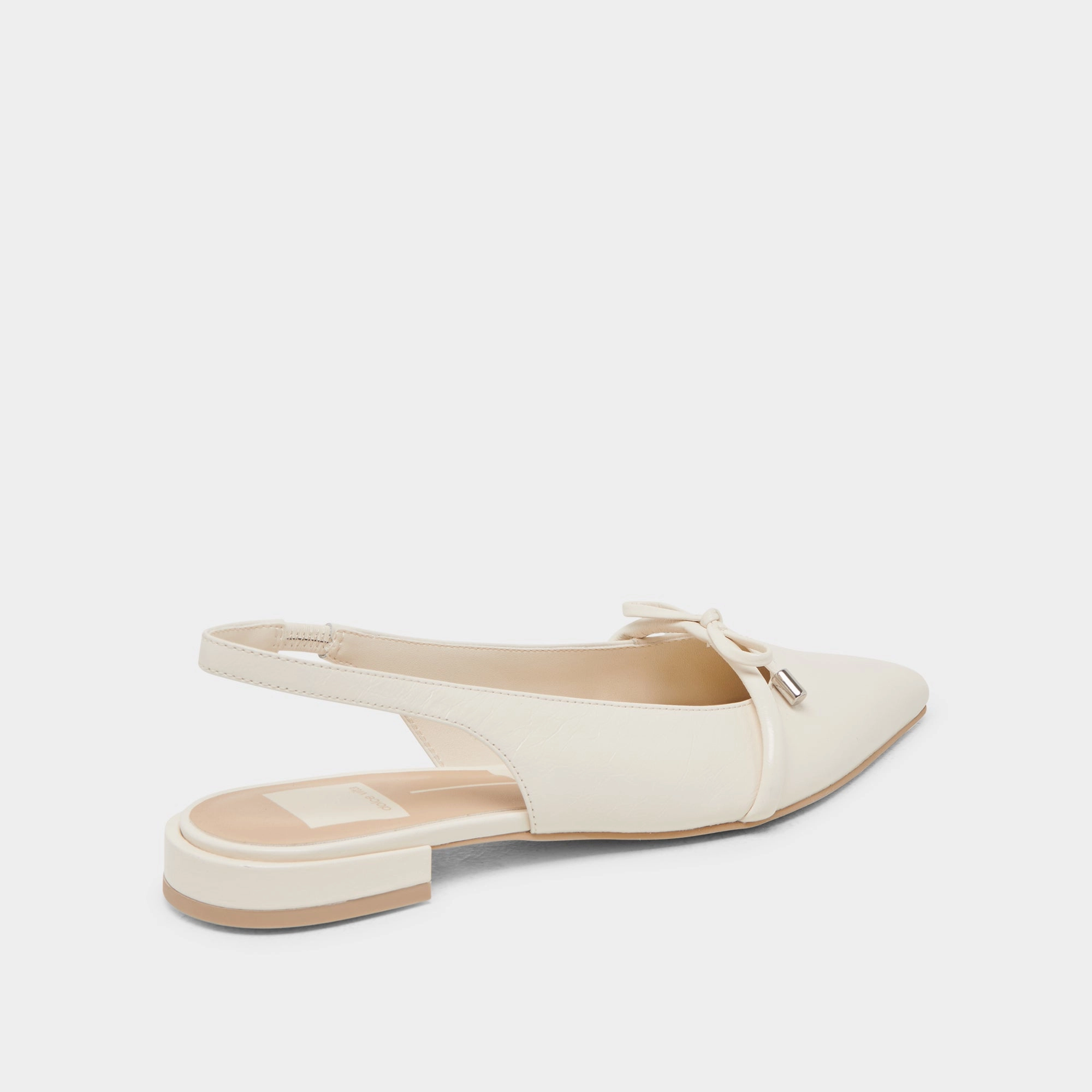 Sport Mode Minimalist Comfort PAYGE FLATS OFF WHITE CRINKLE PATENT