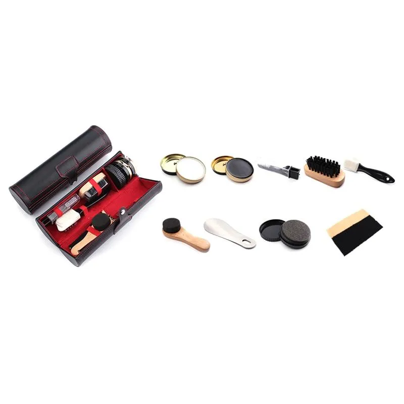 Leather Shoe Shine Cleaning Set 9pcs