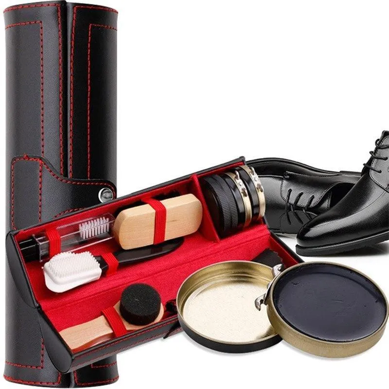 Leather Shoe Shine Cleaning Set 9pcs