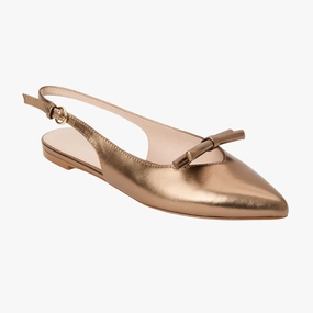 Formal Style Stone Path Lennox Leather Slingback Flat