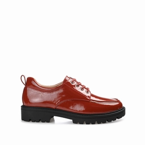 ZINA OXFORD LOAFER FLATS IN PATENT Foot Steady Easy Slip-On Design