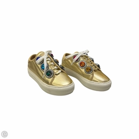 Shoes Sneakers By Kurt Geiger London In Gold, Size: 5 Activity Wear Ergonomic Heel Cup