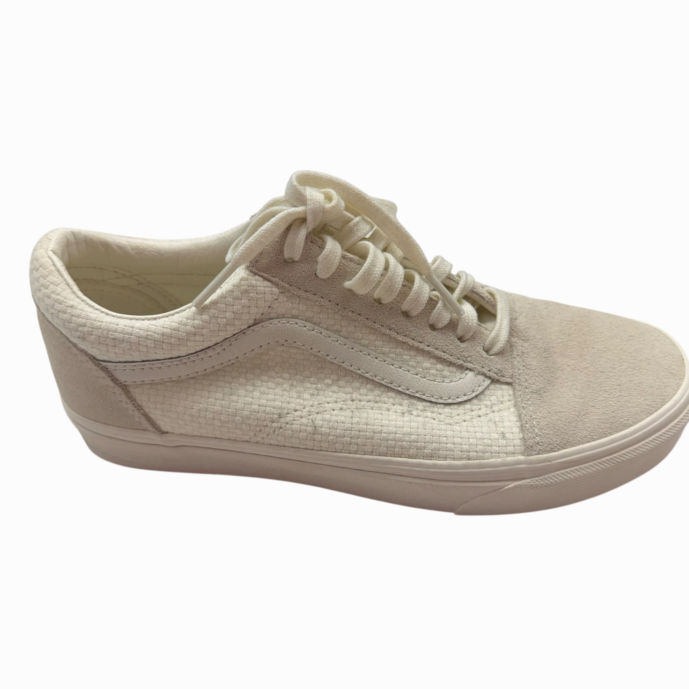 Shoes Sneakers By Vans In Cream, Size:8.5 Vertical Flex