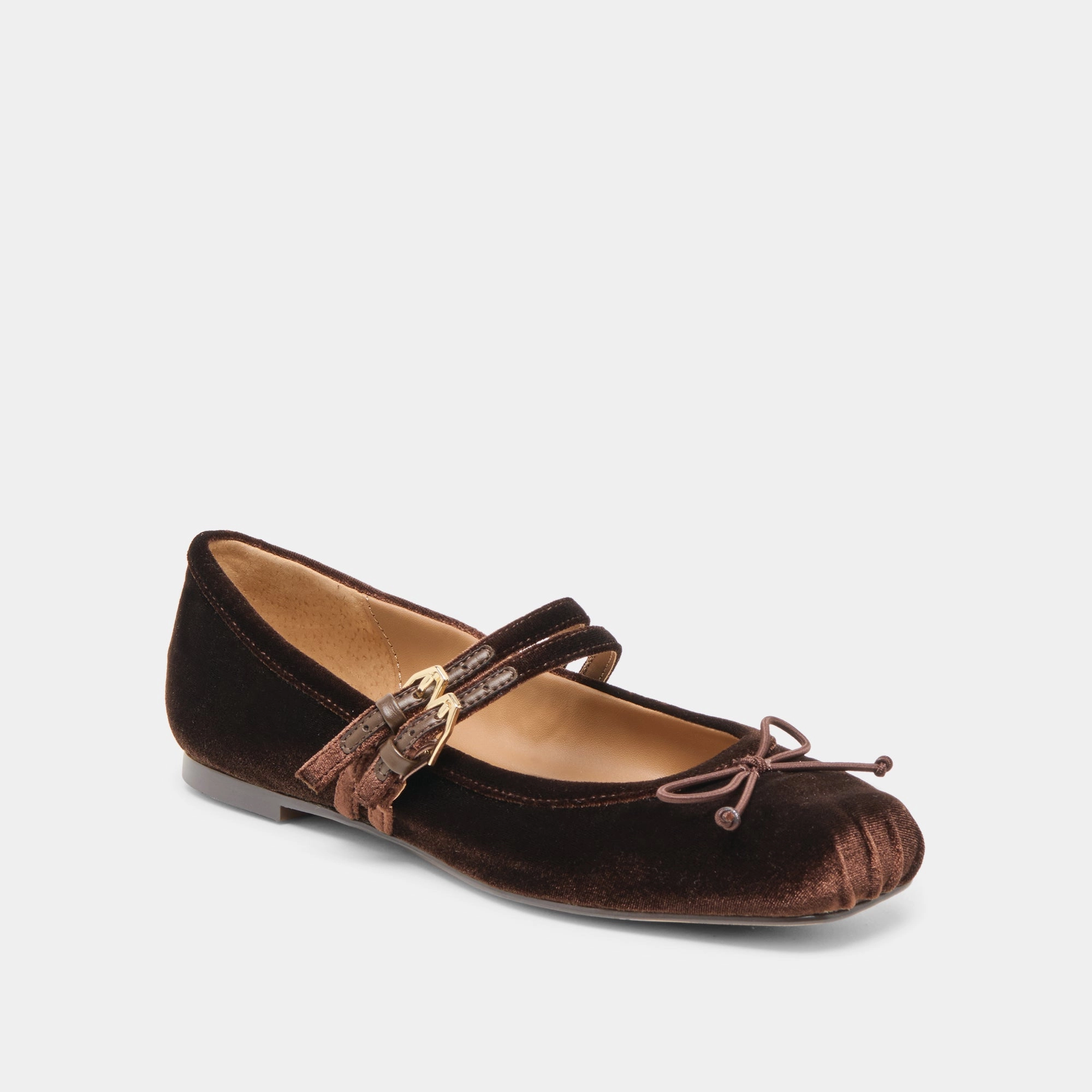 Simple Brunch Look GIBSEN BALLET FLATS CHOCOLATE VELVET
